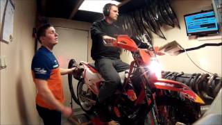 KTM 300 EXC 2017 on dyno [upl. by Arehc]