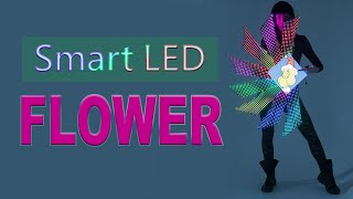 Smart LED Flower Dress with a Logo Screen by ETERESHOP [upl. by Allebasi]