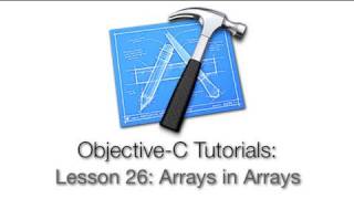 ObjectiveC Tutorial  Lesson 26 Arrays in Arrays [upl. by Onilecram495]