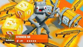 Alphastein cheatet in Fortnite Lucky Block Bedwars [upl. by Eitak]