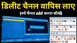 DD Free Dish Delete channel wapas kaise laye  DD Free Dish New Channel 2020 [upl. by Tiphanie]