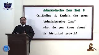 Administrative Law LectureI [upl. by Maurise]