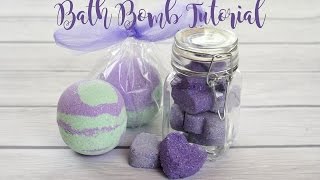 How to make bath bombs Lavender amp Mint Bath Bomb Tutorial [upl. by Baily]