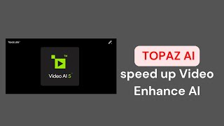 How to Make topaz video enhance ai faster  Full tutorial [upl. by Wehttan171]