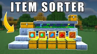 The EASIEST Automatic Item Sorter in Minecraft [upl. by Noguchi]