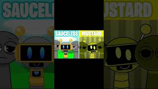 Sprunki but in MUSTARD Sauceless Versions vs Mustard Versions incrediboxmix incredibox sound [upl. by Atnauq]