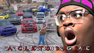 Jojoejuice Reacts to Westen Champlin’s INSANE Car Collection Drag Race [upl. by Samtsirhc]