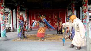 Mongolian Mask Dance amp Curtain Callmpg [upl. by Rhynd529]