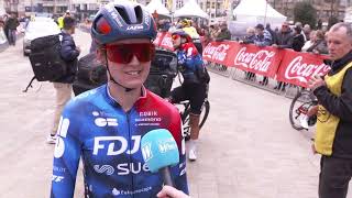 Nina Buisman post race interview after Brugge De Panne [upl. by Ikairik853]