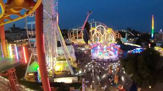 Zamperla Volare Coaster Koidl Prater Wien Vienna 2018 POV Onride Night [upl. by Orme]