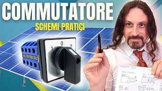 COMMUTATORE A 3 POSIZIONI  SCHEMI FAI DA TE PER IL FOTOVOLTAICO [upl. by Hinze]