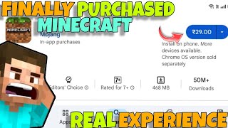 FINALLY PURCHASED MINECRAFT POCKET EDITION IN ₹29 [upl. by Niliak]