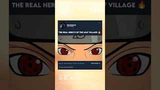 The Real Heros Of The Leaf Village itachi naruto shorts [upl. by Bechler]