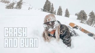 CRASH AND BURN  CHELLE EATS SNOW AND LIKES IT [upl. by Olaf731]