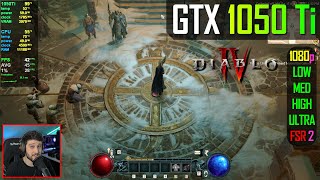 GTX 1050 Ti  Diablo IV [upl. by Fernald]