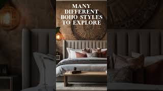 Boho Bedroom Decor Ideas  Ways to Style a Boho Bedroom  Interior Design Shorts [upl. by Enirbas]