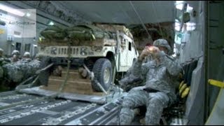 Humvee Airdrop From C17 Globemaster III [upl. by Stead198]