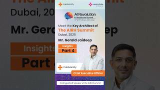 In Conversation with Mr Gerald Jaideep CEO of Medvarsity  AI Healthcare Summit UAE  Part 4 [upl. by Maryrose22]