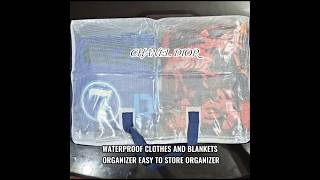 WATERPROOF CLOTHES AND BLANKETS ORGANIZER STORAGE BAG EASY TO STORE waterproofbag bagorganizer [upl. by Ykcaj]