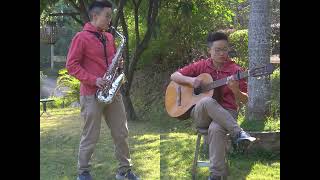 Puff the Magic Dragon  Saxophone amp Guitar cover [upl. by Lerred]