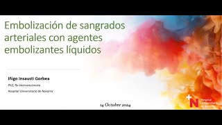 689 Embolización de sangrados arteriales con agentes embolizantes líquidos [upl. by Acnayb]