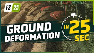 🚜 Ground Deformation in 25 Seconds  Farming Simulator 25 [upl. by Ruhtracam]