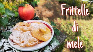 Frittelle di mele 🍎 Con un pizzico di cannella 🍎 food recipe homemade [upl. by Nosro]