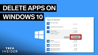 How To Delete Apps On Windows 10 [upl. by Chuck]