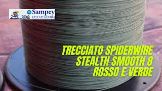 Trecciato Spiderwire Stealth Smooth 8 Rosso e Verde [upl. by Renferd]