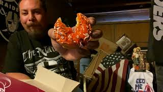 Winchells Halloween Donuts and Breakfast Bagel Review [upl. by Nauj]