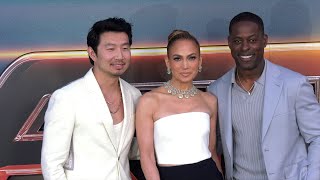 Simu Liu Jennifer Lopez Sterling K Brown attend Netflixs quotAtlasquot Los Angeles premiere [upl. by Aivilo415]