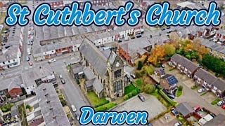 Quick flight around St Cuthberts Church Darwen [upl. by Fazeli497]