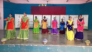 Dance Sakhiye saheliyeSonam BajwaJasmeen By JNVPojewal [upl. by Enelrats]