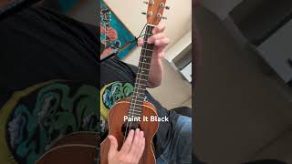 Paint It Black Preview w Link to Full Lesson baritoneukulele ukuleletutorial rollingstones [upl. by Kwang111]