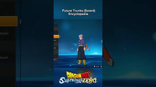 Future Trunks Sword Encyclopedia dragonballsparkingzero sparkingzero dragonball shorts [upl. by Rammaj]