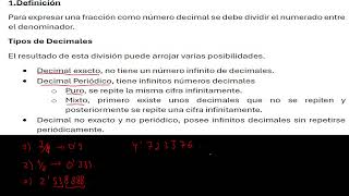 Fracciones a Decimales 2ºESO [upl. by Carlynn716]