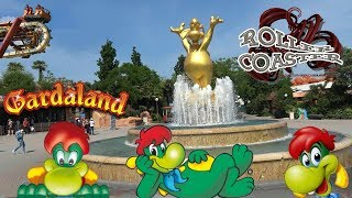 Gardaland complete tour of the park giro completo del parco 2018 [upl. by Linis]