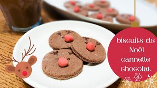 BISCUITS DE NOËL  SABLÉS CANNELLECHOCOLAT [upl. by Sorilda]