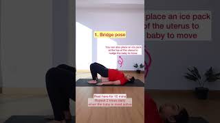 2 exercises to help turn Breech Baby Head Down  Birth Preparation birthpreparation prenatalyoga [upl. by Anilek]