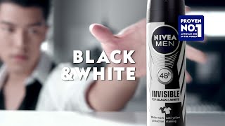 NIVEA MEN Invisible for Black amp White Deodorant Rollercoaster TVC [upl. by Ila617]