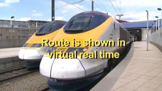 Eurostar Brussels to London Drivers eye view PREVIEW [upl. by Ayotel]