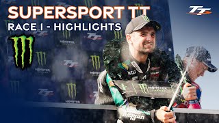 Monster Energy Supersport TT Race 1  Highlights  2024 Isle of Man TT Races [upl. by Croner730]