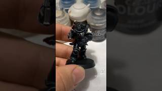 Painting an Assault Intercessor from the BlackTemplars chapter  warhammer40k warhammer 40k [upl. by Zul]