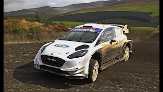 Wales Rally GB test Elfyn Evans WRC Ford Fiesta Pure Sound [upl. by Sweatt297]