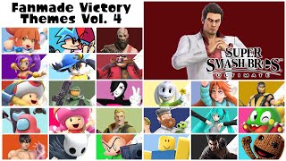 Fanmade Victory Themes Vol 4  Super Smash Bros Ultimate [upl. by Nnylyrehc]