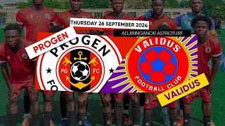 PROGEN VS VALIDUS  FRIENDLY MATCH  FULL MATCH REPLAY  26092024 [upl. by Kcinom364]