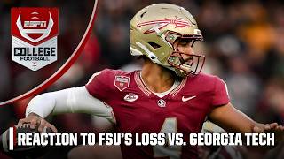 Florida State vs Georgia Tech REACTION 😮 Can FSU still make a playoff run  ESPN College Football [upl. by Jonah653]