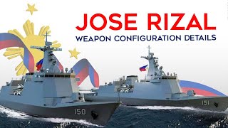 Philippine Jose Rizal Frigates Weapon Configuration Details  Complicated And Controversial [upl. by Zilber]