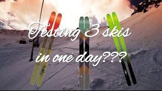 3 skis in one day K2 ski test [upl. by Jessalin]