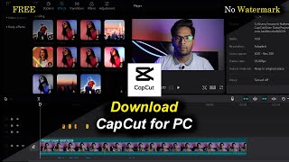 How To INSTALL CAPCUT on PC The Best Free Video Editing Software For PC Without Watermark [upl. by Krug]